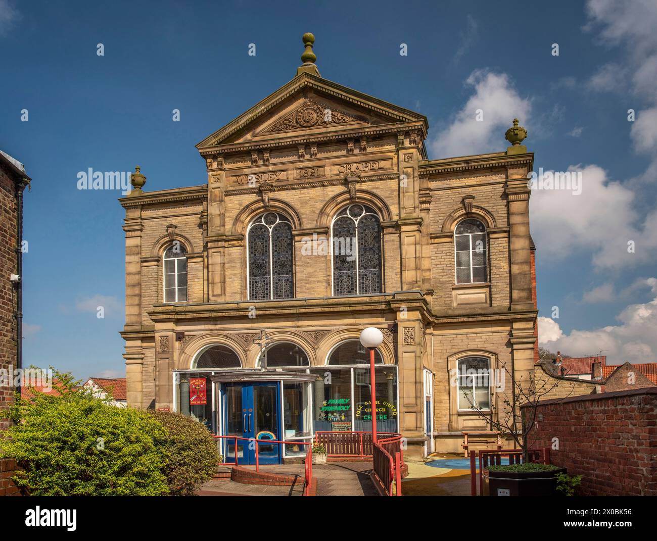 La Wesley Chapel, Beverley, completata nel 1891, appena fuori dal pedaggio nell'East Riding of Yorkshire, Regno Unito Foto Stock