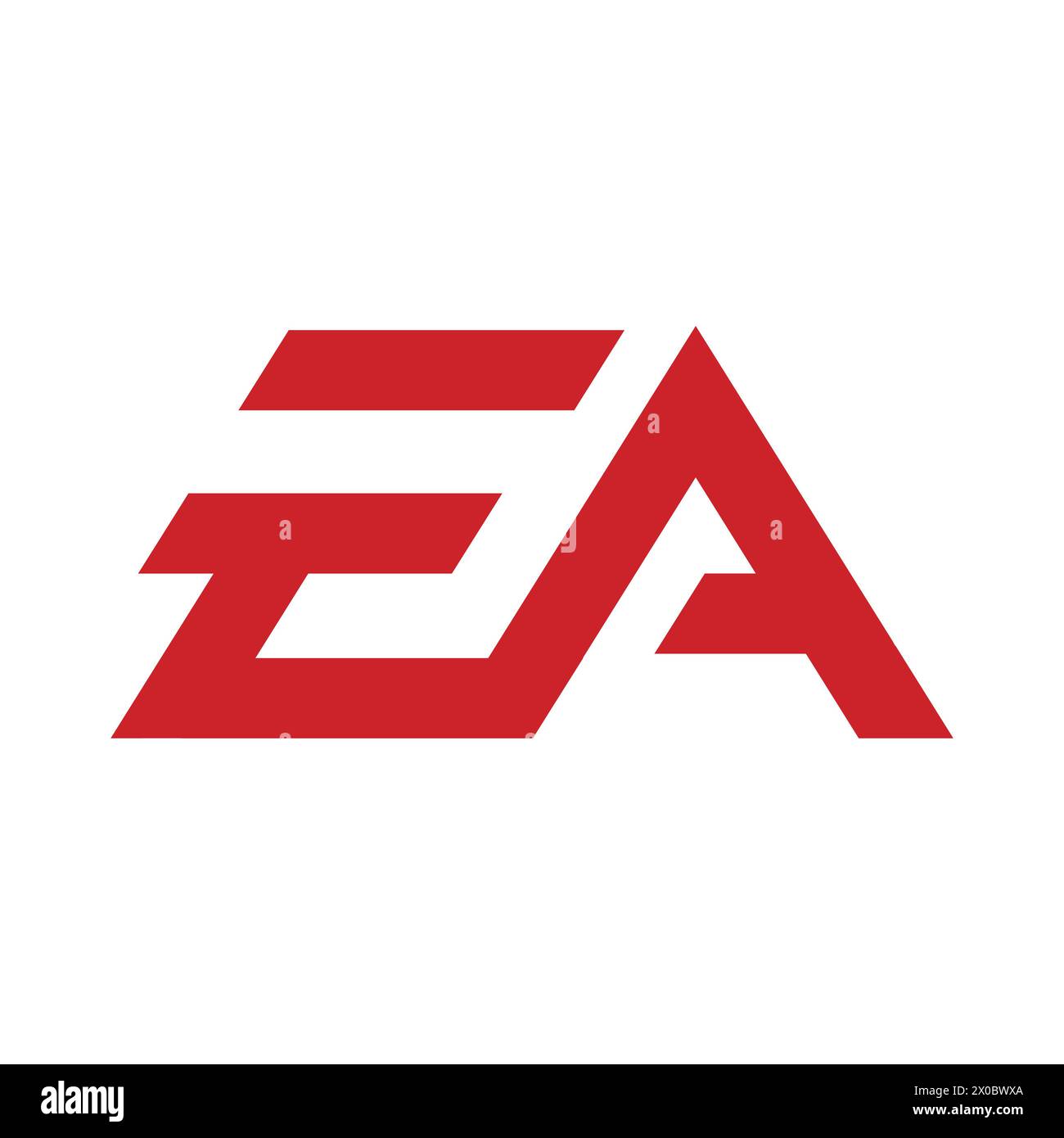 Logotipo Electronic Arts su sfondo bianco. Logo, EA SPORTS, pubblicazione e distribuzione di giochi per computer, giochi, Xbox Game Pass, PlayStation, PS. Illustrazione Vettoriale