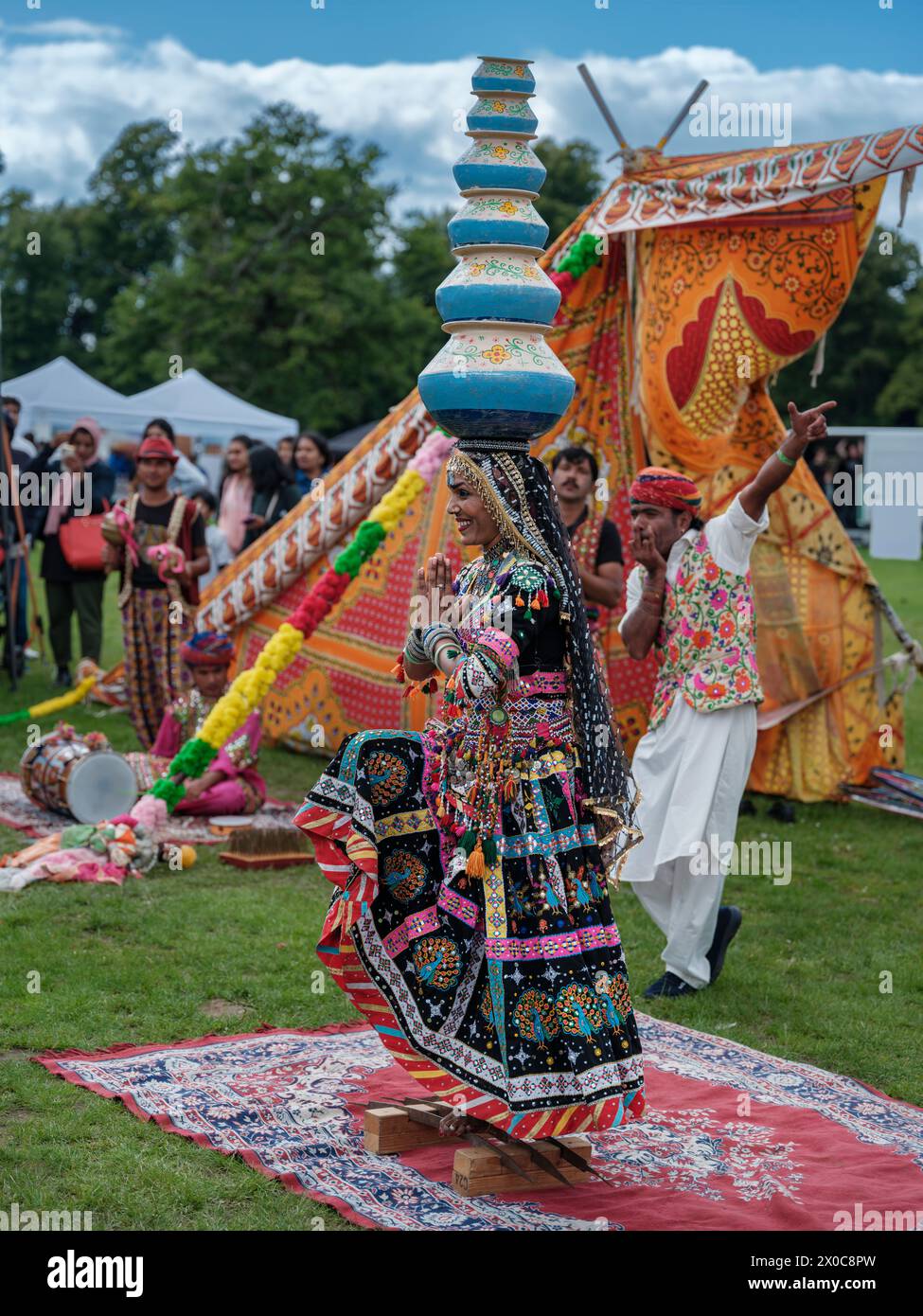 Reading MELA è il più grande evento per la comunità dell'Asia meridionale a Reading. il festival attrae spettacoli da una vasta gamma di locali e internazionali Foto Stock