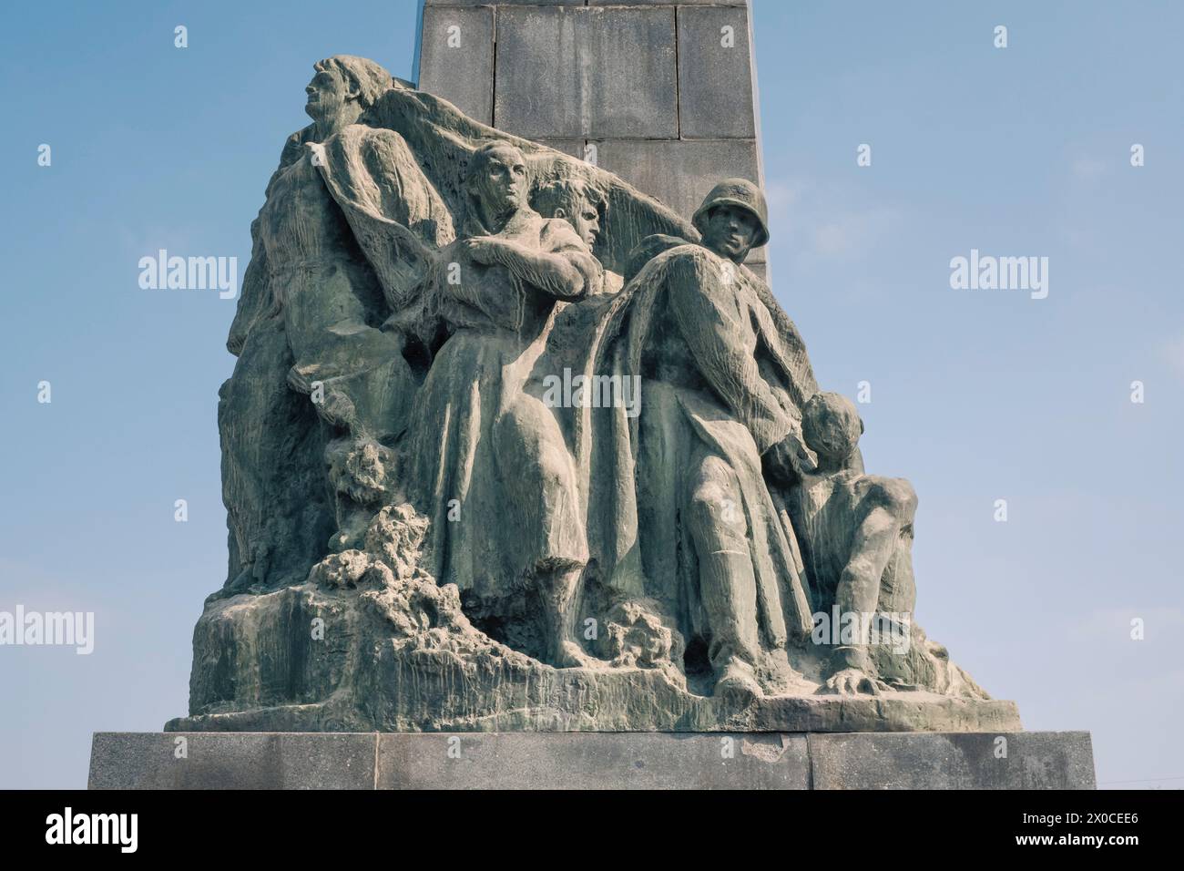 Monumento agli eroi della colonizzazione leninista. Chisinau. Capitale della Repubblica moldova. Patricia Huchot-Boissier / Collectif DyF Foto Stock