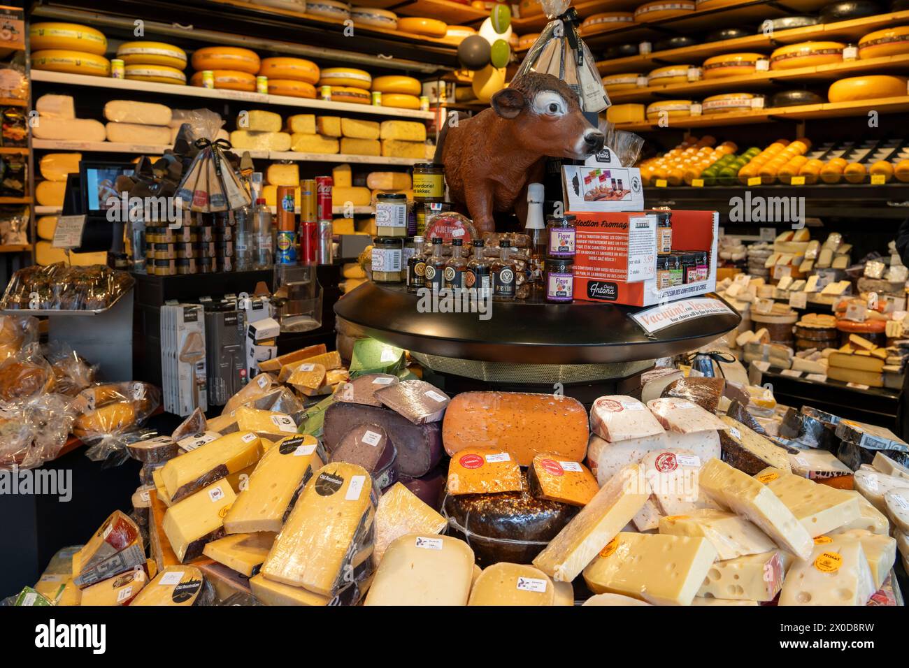 Tipico formaggio olandese, Amsterdam, Paesi Bassi Foto Stock