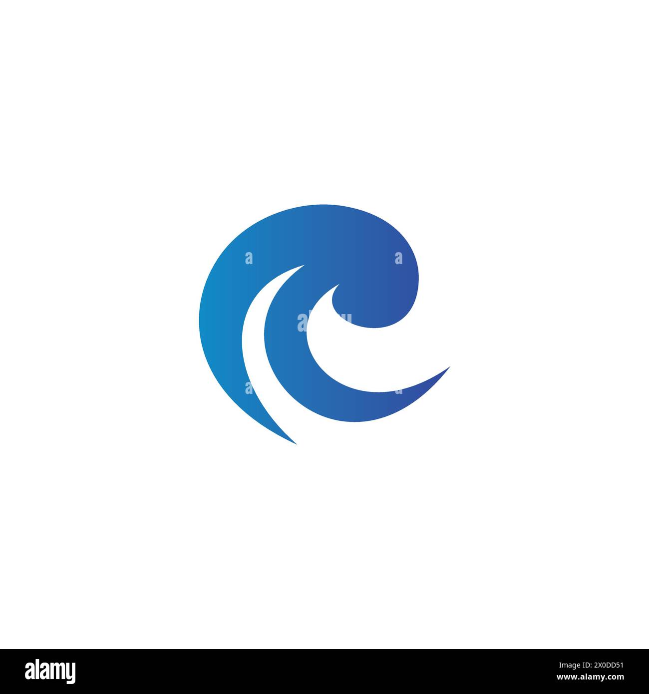 Logo R Wave, logo Letter R, logo Wave, logo Wave Abstract Illustrazione Vettoriale