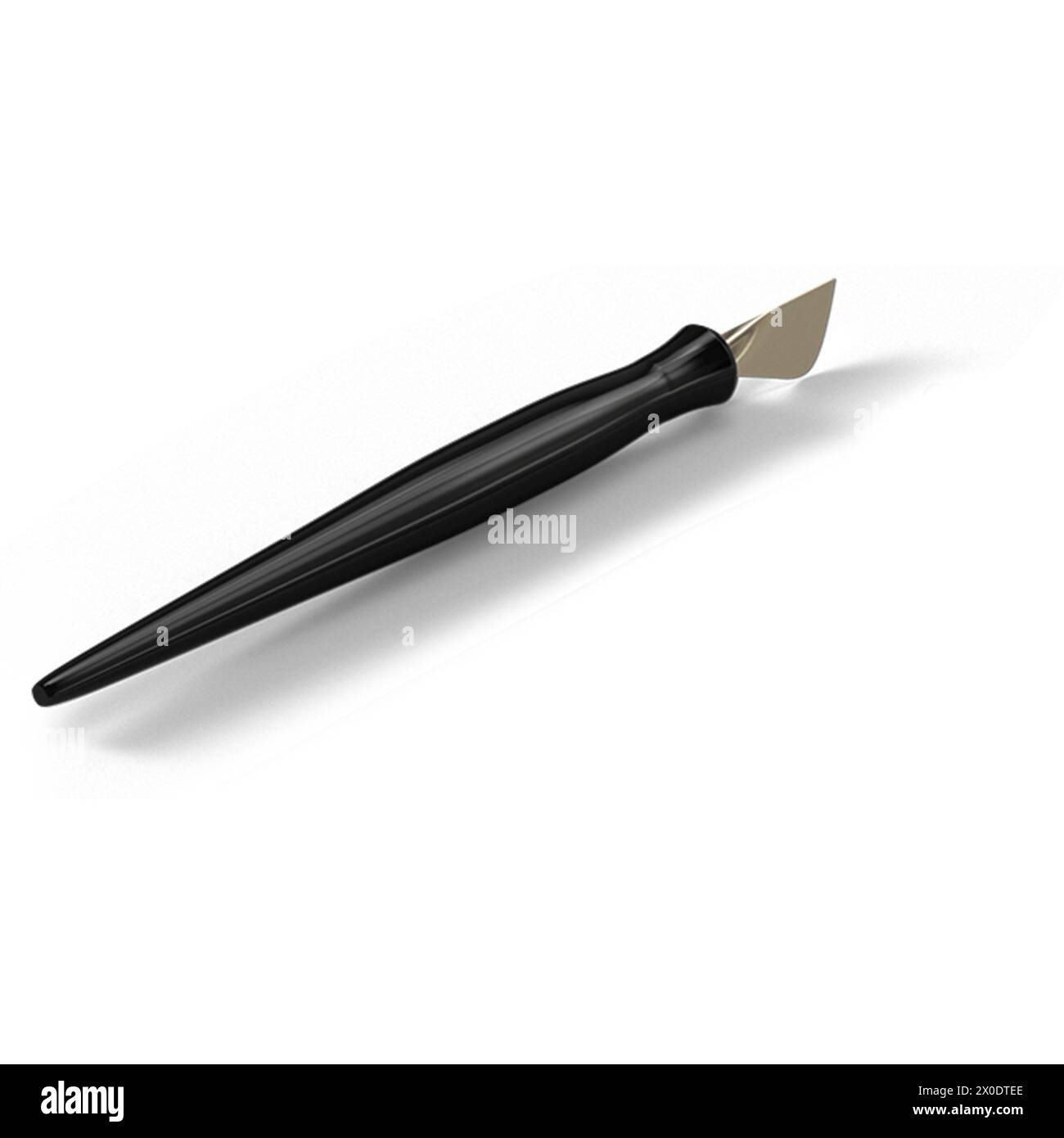 Concetto creativo coltello mediano isometrico isolato su sfondo semplice , adatto per gli elementi delle vostre risorse. Foto Stock