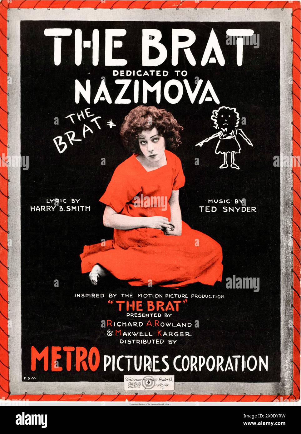 Il Brat - dedicato a Nazimova Foto Stock