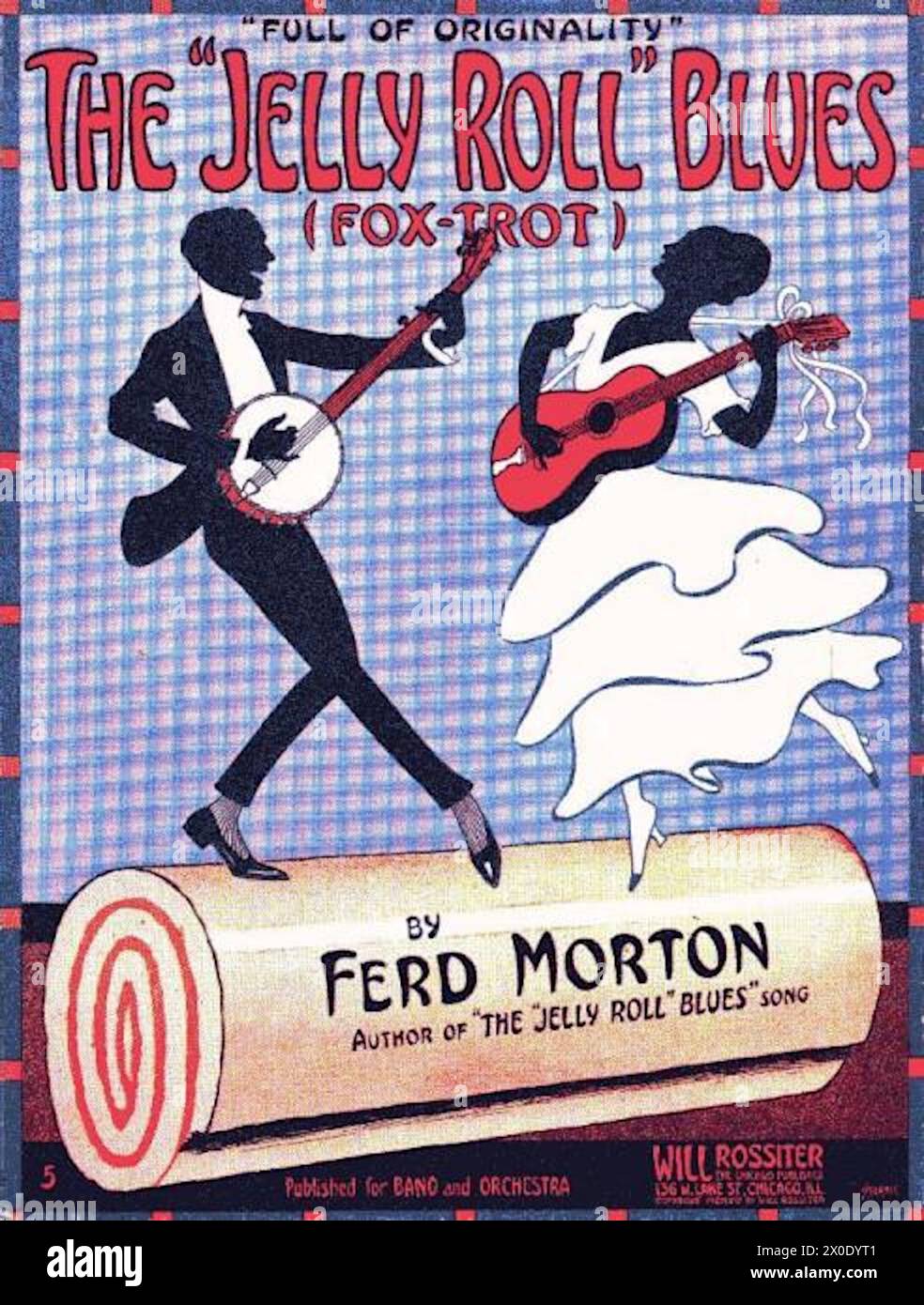 The Jelly Roll Blues Foxtrot - Jellyroll Morton Foto Stock