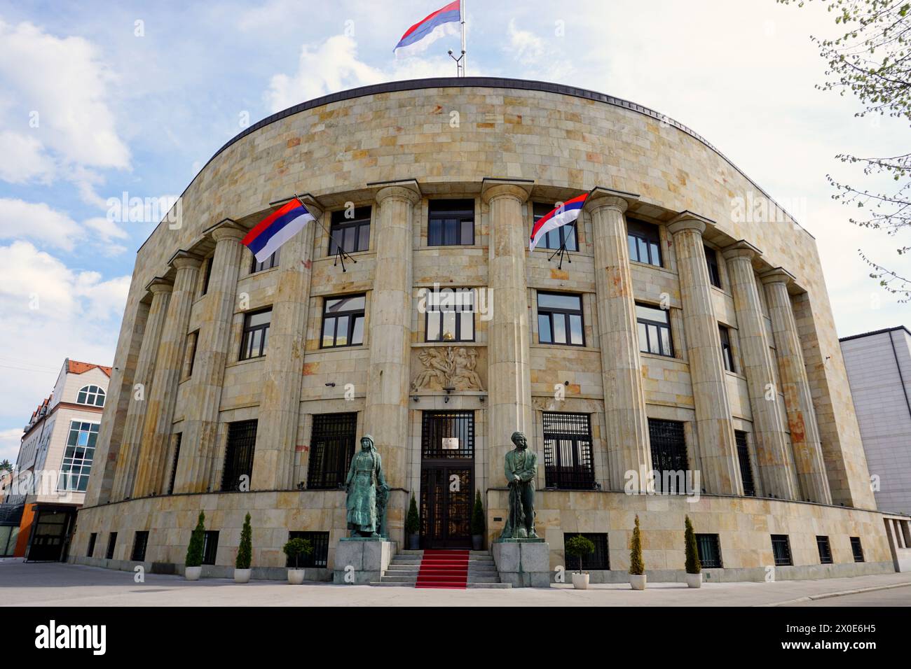 Ufficio del presidente della Repubblica di Srpska Banja Luka, capitale della RS Bosnia-Erzegovina, sito storico nel centro della città Foto Stock