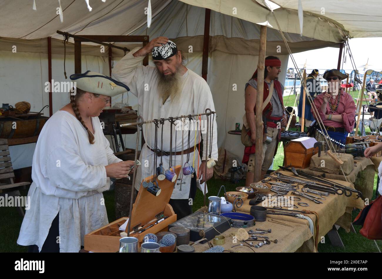 festa dei pirati a port washington, wisconsin Foto Stock