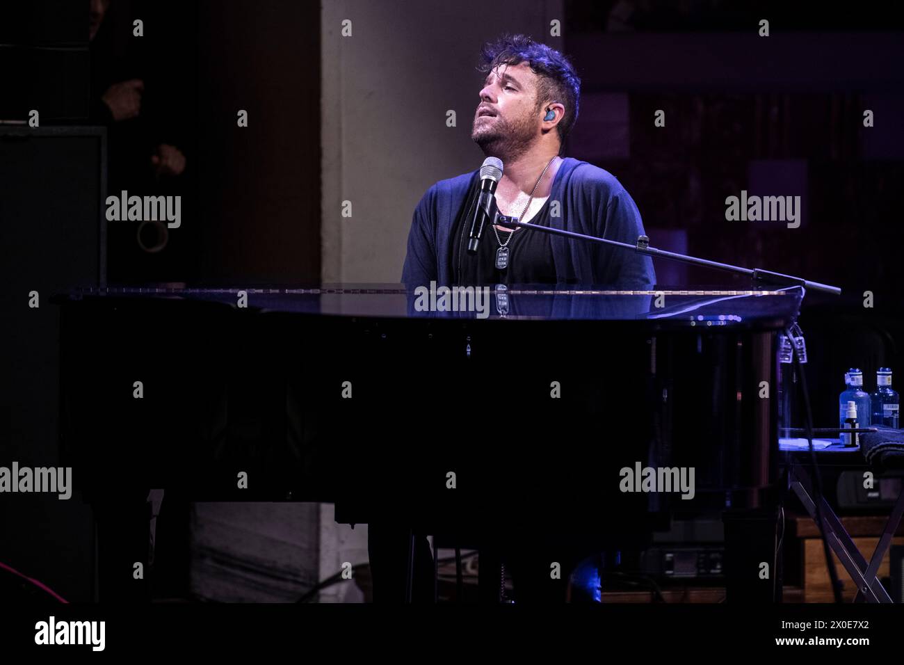 Pablo López si esibisce al Palau de la Música, Barcellona, 10 aprile 2024. Fotografo: ALE Espaliat Foto Stock