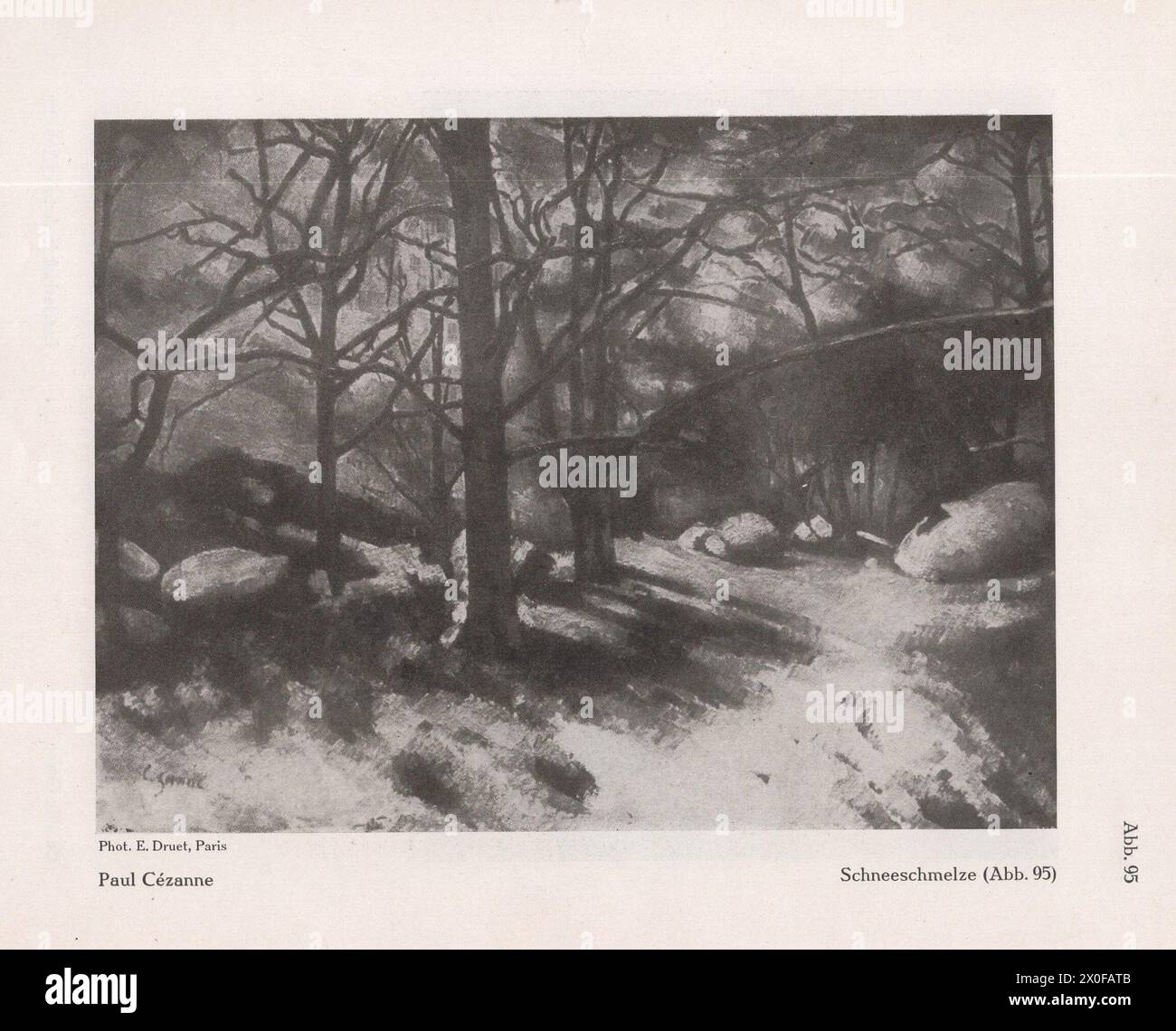 Un catalogo d'arte tedesco principalmente Ferdinand Hodler e Paul Cézanne e alcuni altri artisti come Oscar Kokoschka, Rubens, Rembrandt... ecc. del famoso artista e professore di storia dell'arte presso le università di Heidelberg, Strasburgo e Monaco Fritz Burger. Foto Stock