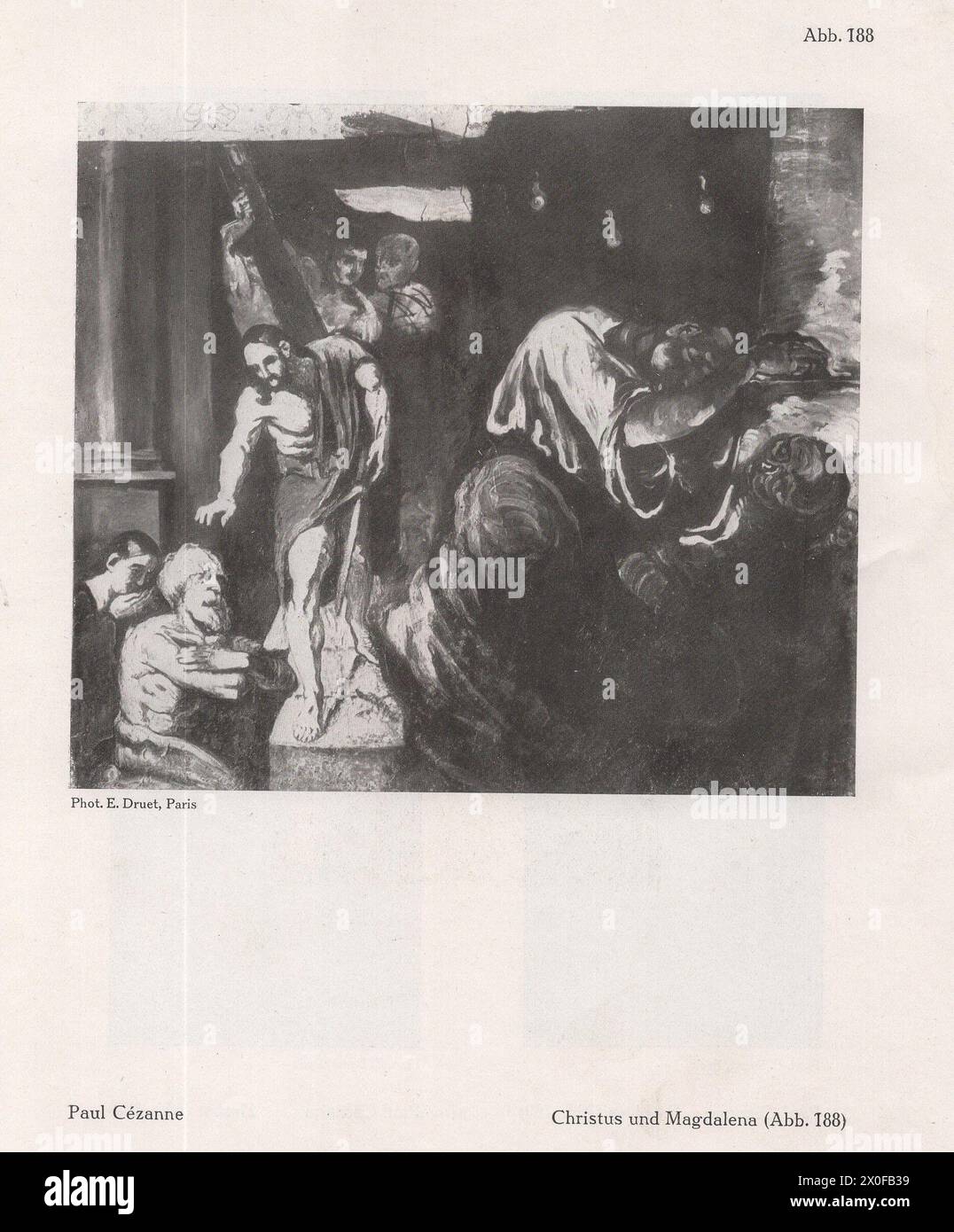 Un catalogo d'arte tedesco principalmente Ferdinand Hodler e Paul Cézanne e alcuni altri artisti come Oscar Kokoschka, Rubens, Rembrandt... ecc. del famoso artista e professore di storia dell'arte presso le università di Heidelberg, Strasburgo e Monaco Fritz Burger. Foto Stock