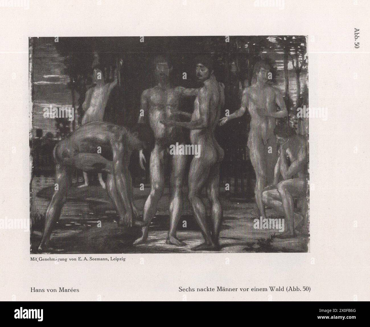 Un catalogo d'arte tedesco principalmente Ferdinand Hodler e Paul Cézanne e alcuni altri artisti come Oscar Kokoschka, Rubens, Rembrandt... ecc. del famoso artista e professore di storia dell'arte presso le università di Heidelberg, Strasburgo e Monaco Fritz Burger. Foto Stock