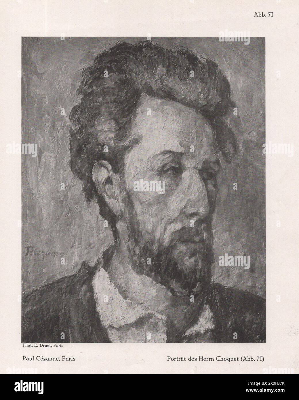 Un catalogo d'arte tedesco principalmente Ferdinand Hodler e Paul Cézanne e alcuni altri artisti come Oscar Kokoschka, Rubens, Rembrandt... ecc. del famoso artista e professore di storia dell'arte presso le università di Heidelberg, Strasburgo e Monaco Fritz Burger. Foto Stock