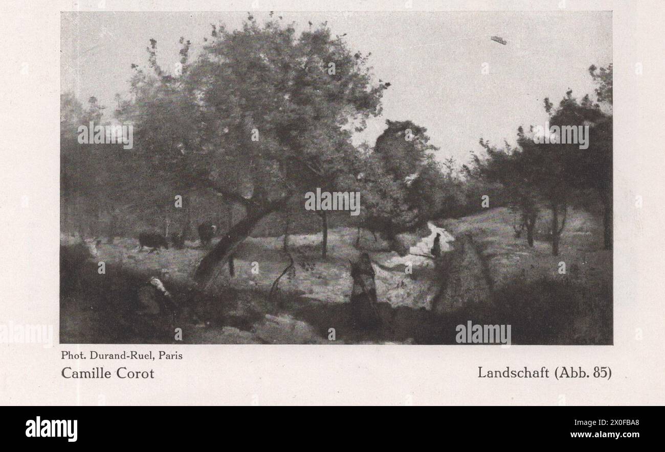 Un catalogo d'arte tedesco principalmente Ferdinand Hodler e Paul Cézanne e alcuni altri artisti come Oscar Kokoschka, Rubens, Rembrandt... ecc. del famoso artista e professore di storia dell'arte presso le università di Heidelberg, Strasburgo e Monaco Fritz Burger. Foto Stock