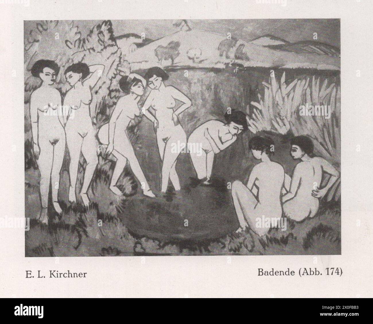 Un catalogo d'arte tedesco principalmente Ferdinand Hodler e Paul Cézanne e alcuni altri artisti come Oscar Kokoschka, Rubens, Rembrandt... ecc. del famoso artista e professore di storia dell'arte presso le università di Heidelberg, Strasburgo e Monaco Fritz Burger. Foto Stock