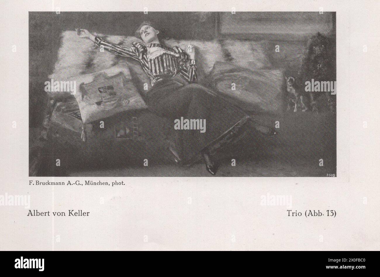 Un catalogo d'arte tedesco principalmente Ferdinand Hodler e Paul Cézanne e alcuni altri artisti come Oscar Kokoschka, Rubens, Rembrandt... ecc. del famoso artista e professore di storia dell'arte presso le università di Heidelberg, Strasburgo e Monaco Fritz Burger. Foto Stock