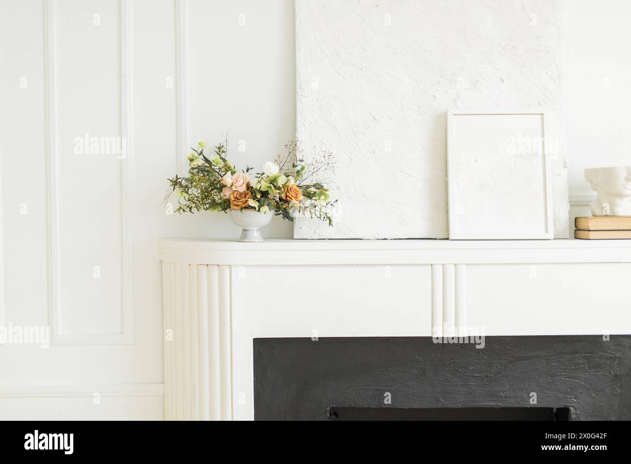 Eleganza artistica e floreale su un manipolo Foto Stock