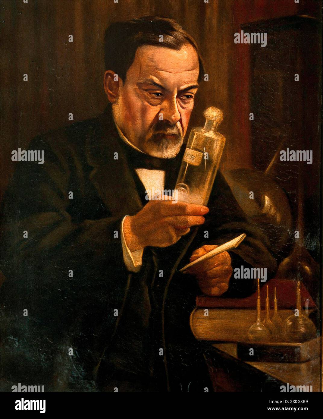 Louis Pasteur, sostenitore della teoria dei germi della malattia. Foto Stock