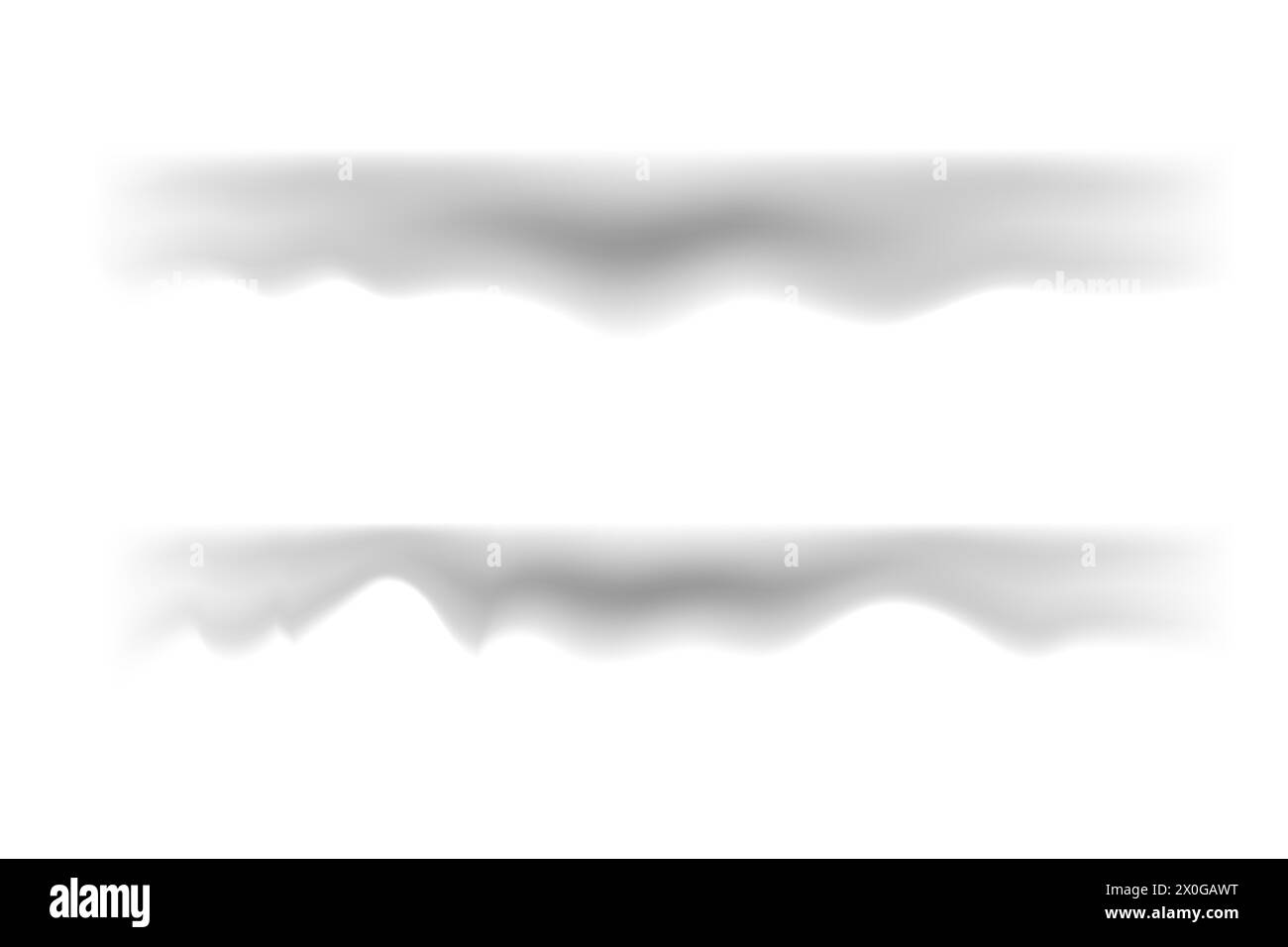 ombra liquida quadrata da un pezzo di carta, nebbia, striscia. Halloween. Illustrazione Vettoriale