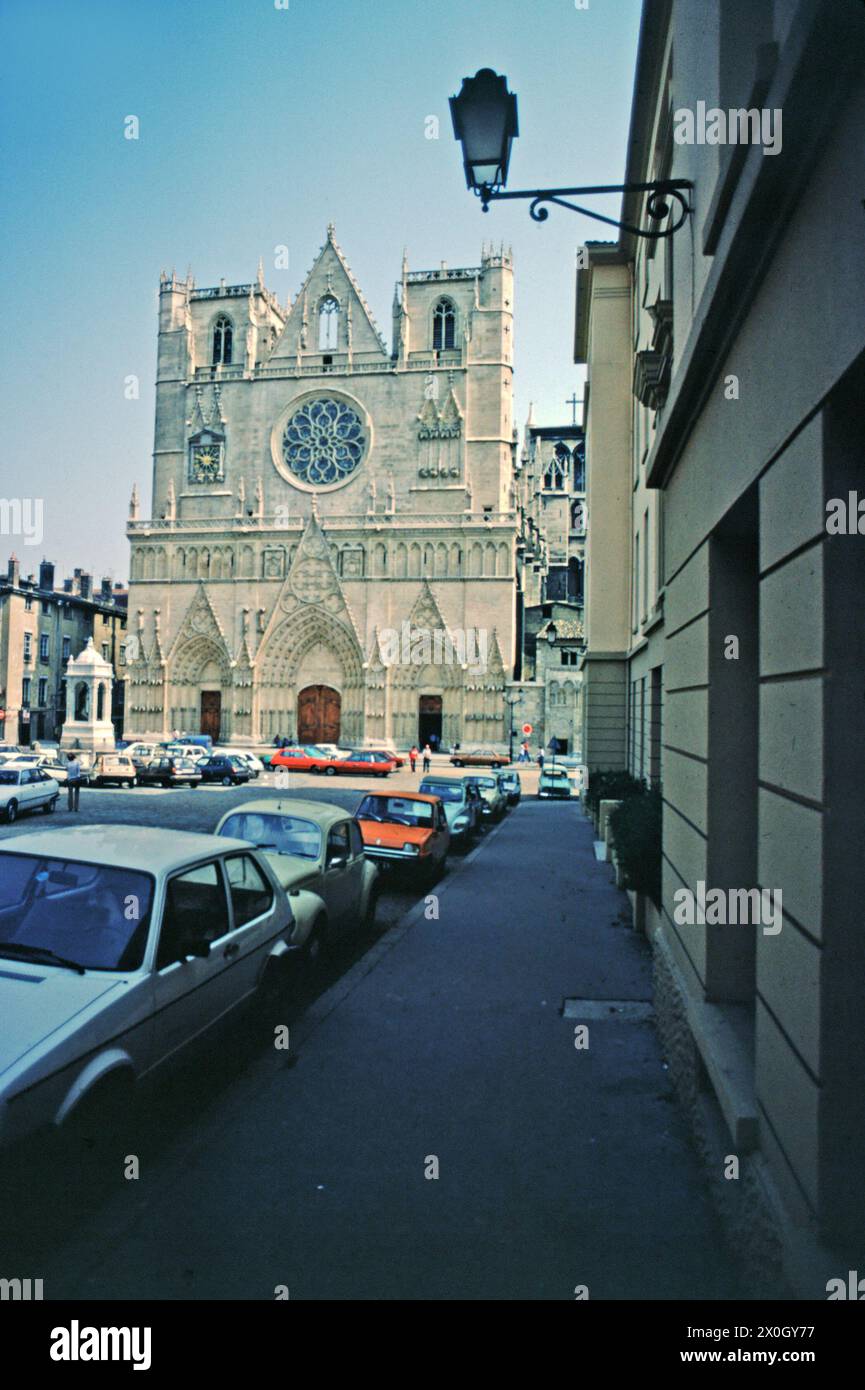 Cattedrale Saint Jean, Lione, Rodano, Rodano-Alpi, Francia [traduzione automatizzata] Foto Stock