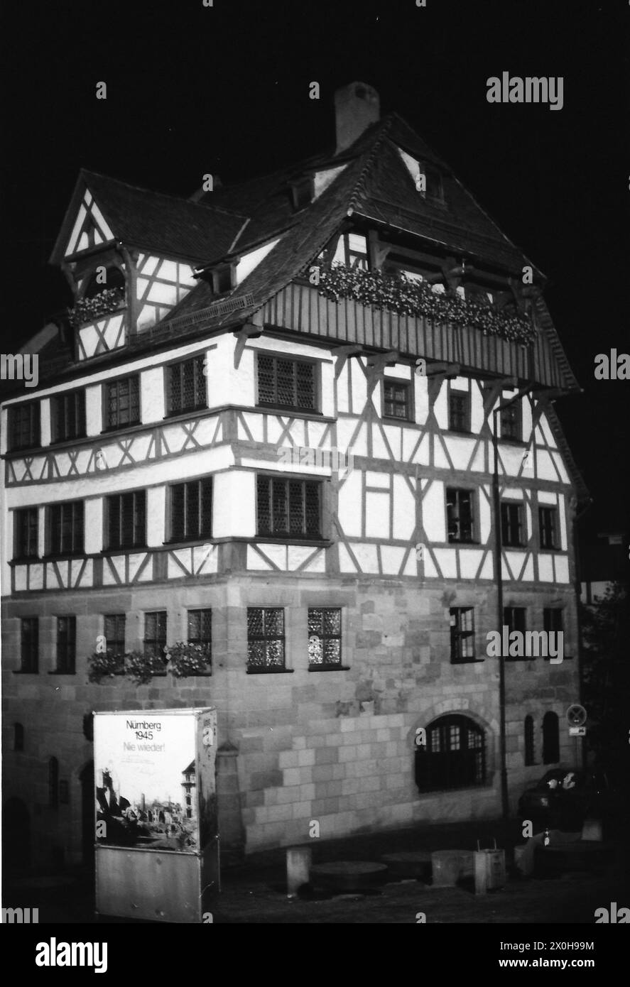 Questa è una foto notturna della casa di Albrecht Dürer [traduzione automatica] Foto Stock