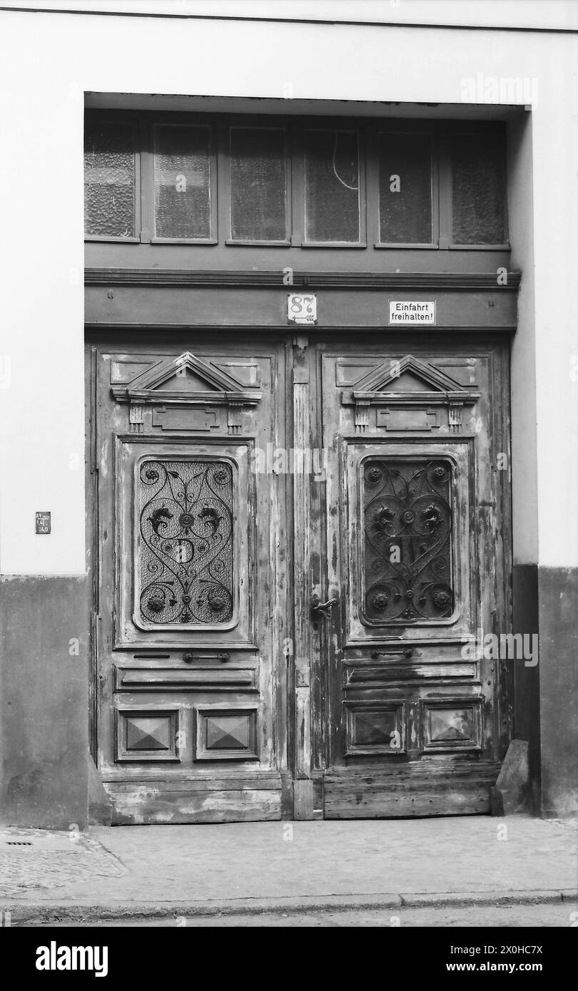 Ingresso a una casa in stile Guglielmina [traduzione automatica] Foto Stock
