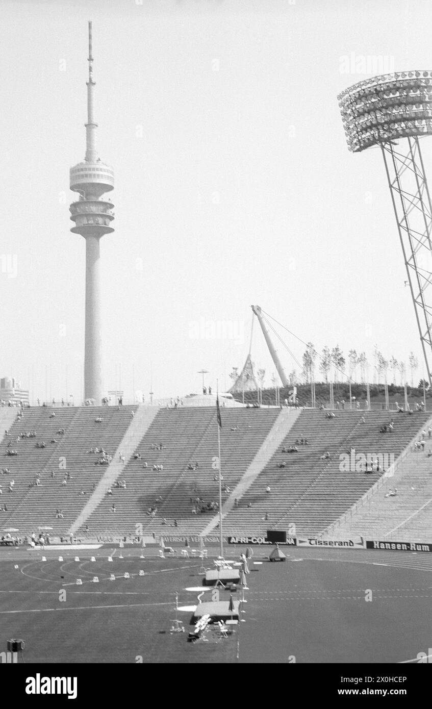 Vista della struttura sportiva durante i Giochi Olimpici. [traduzione automatica] Foto Stock