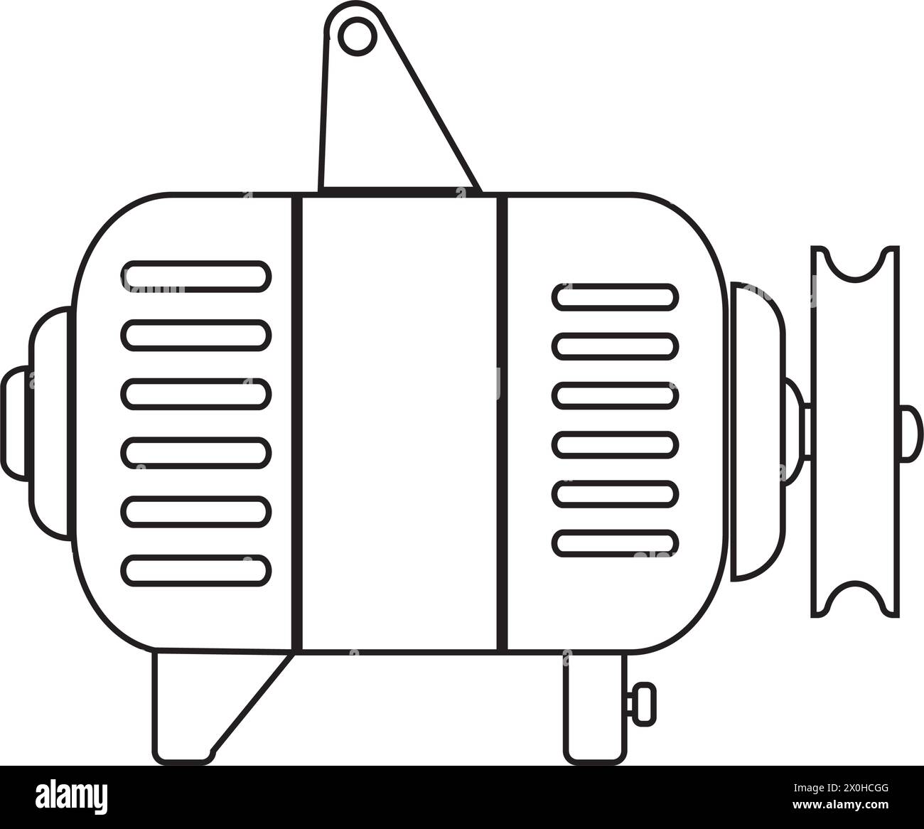 icona alternatore auto. concetto di progettazione dell'alternatore per auto dalla collezione di ricambi auto. Semplice illustrazione vettoriale dell'elemento Illustrazione Vettoriale