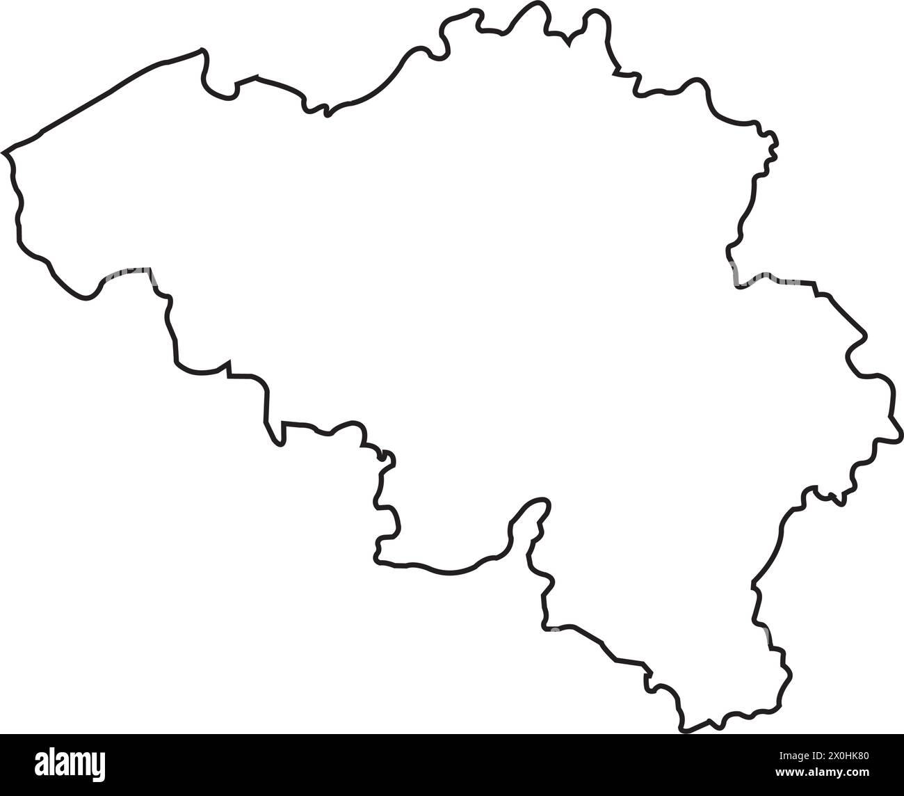 icona mappa belgio illustrazione vettoriale disegno simbolo Illustrazione Vettoriale