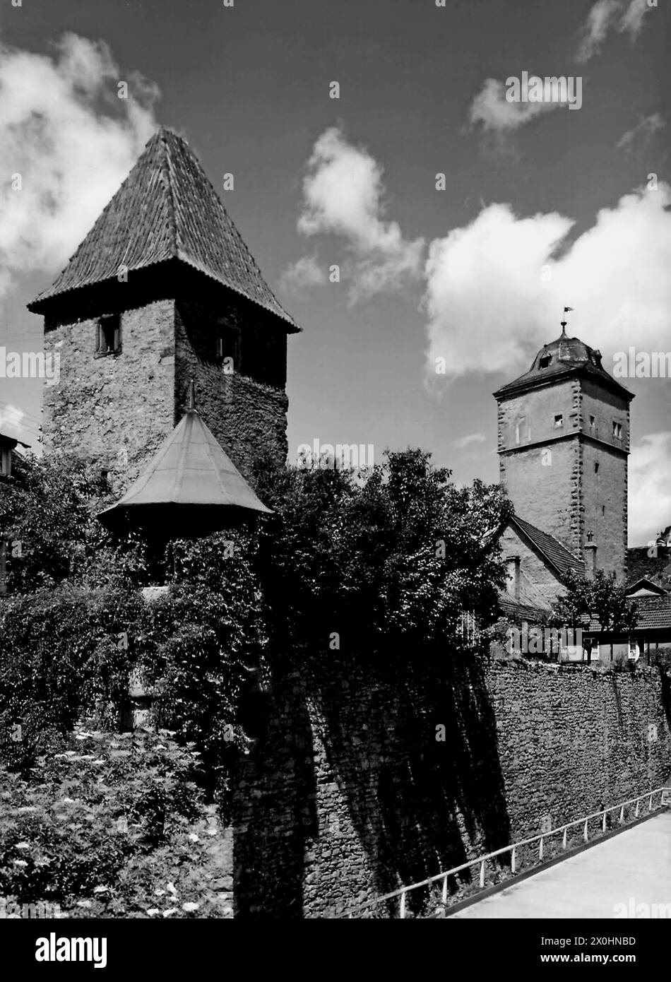 Torre delle polveri, cancello superiore, mura cittadine [traduzione automatizzata] Foto Stock