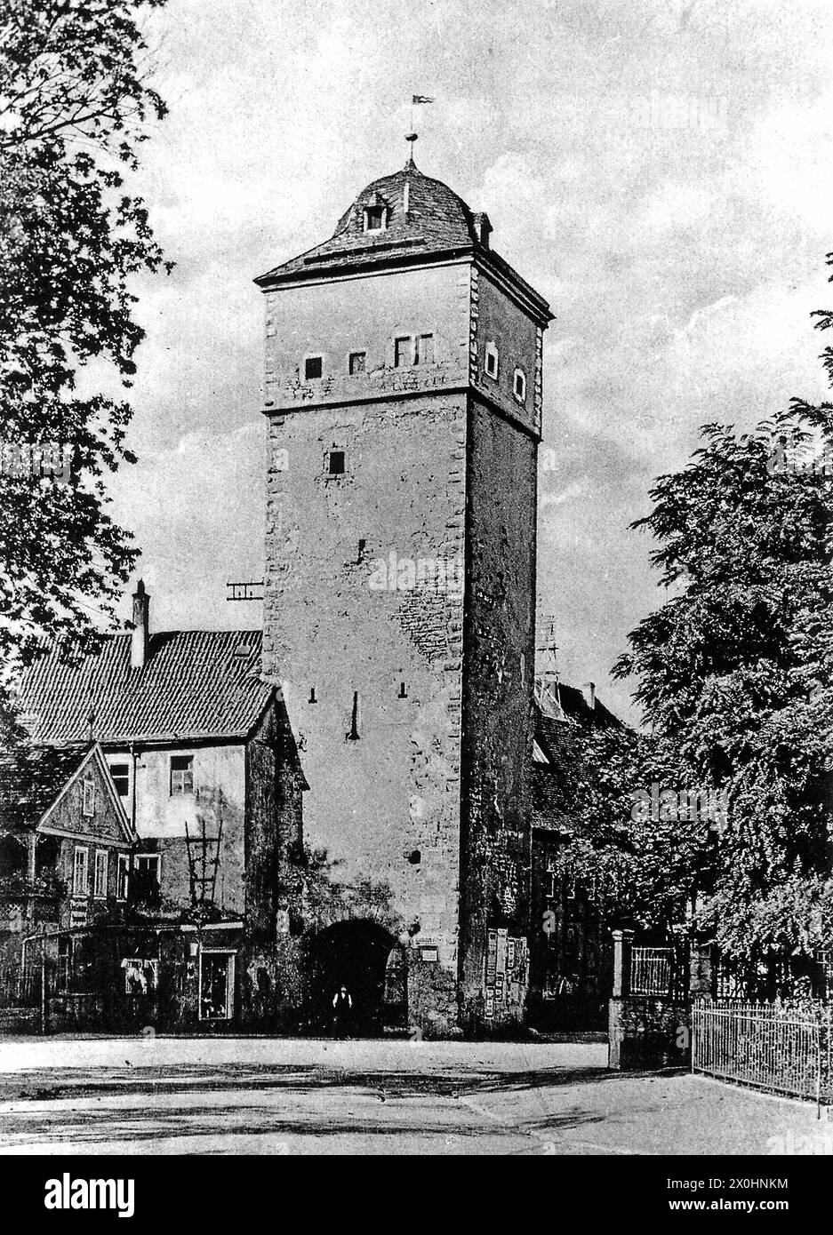 Vista del cancello superiore [traduzione automatica] Foto Stock