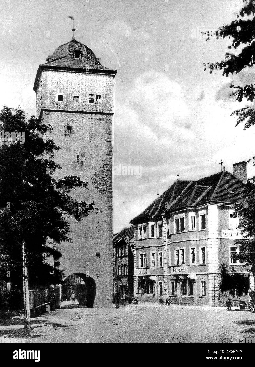 Gasthof Bärenbräu - cancello superiore [traduzione automatizzata] Foto Stock