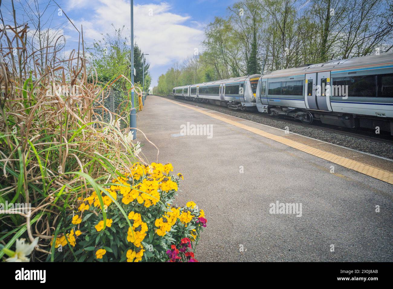 Rete ferroviaria britannica linea ferroviaria pendolare per passeggeri West Midlands Englasnd UK Foto Stock