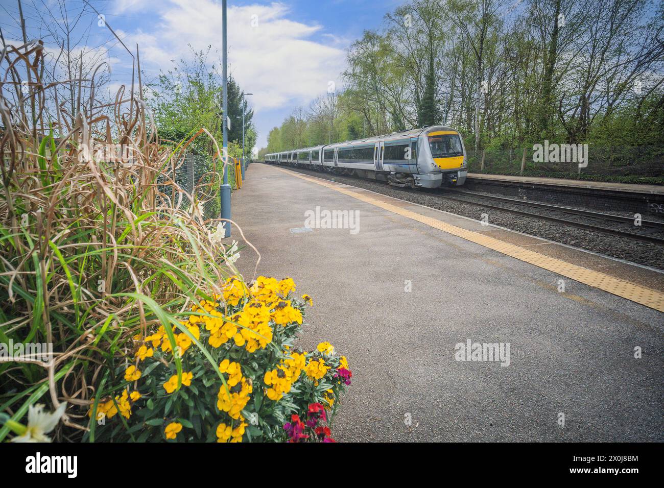 Rete ferroviaria britannica linea ferroviaria pendolare per passeggeri West Midlands Englasnd UK Foto Stock