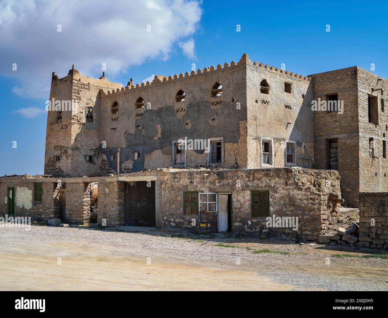 Oman, Mirbat, passeggiata in città a Mirabat ai piedi dei monti Dhofar, Foto Stock