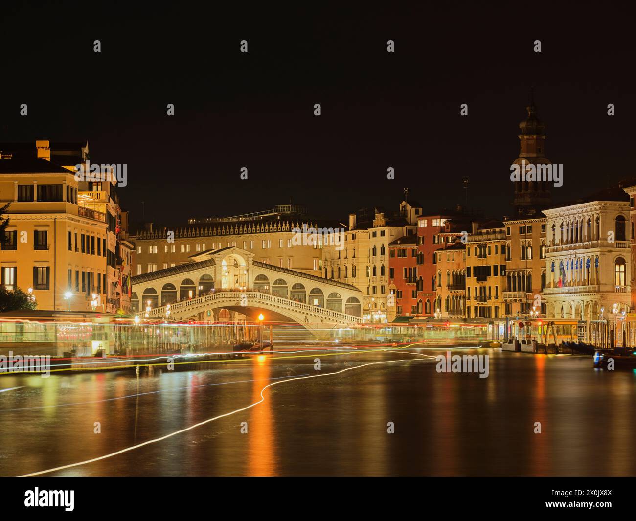 Il Ponte di Rialto, Venezia Foto Stock