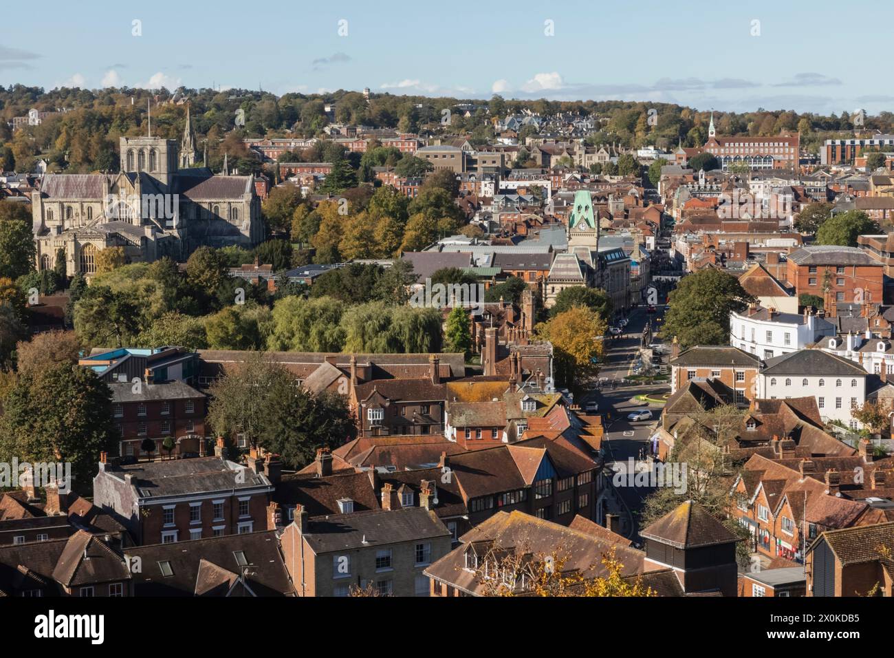 Inghilterra, Hampshire, Winchester, City View Foto Stock