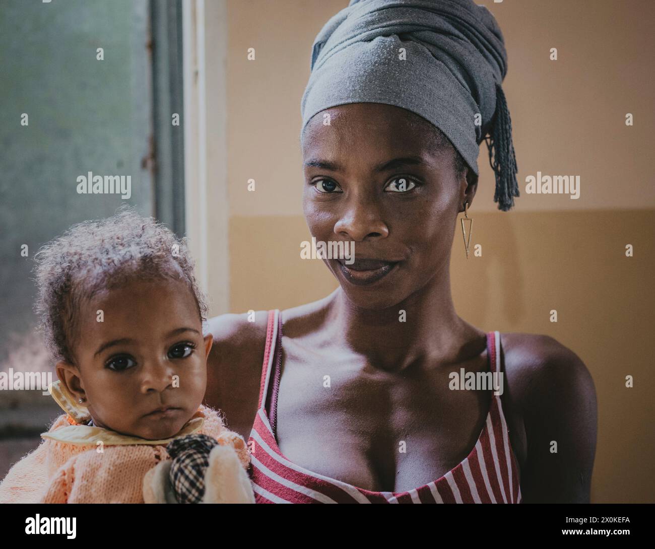 Soggiorno in famiglia di 6 mesi in Africa occidentale, Capo Verde, Isola di Santiago a Tarrafal Foto Stock