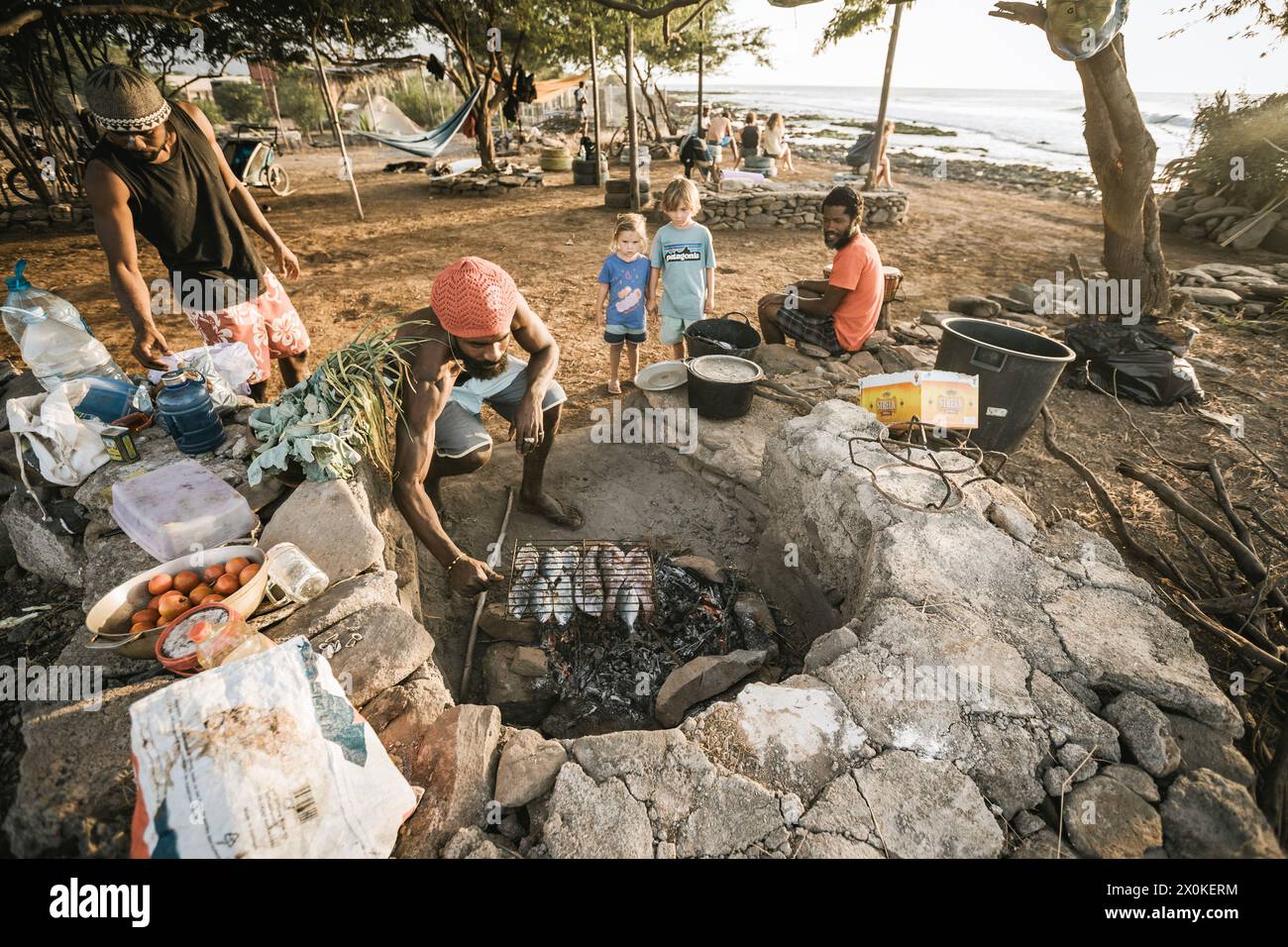 Soggiorno in famiglia di 6 mesi in Africa occidentale, Capo Verde, Isola di Santiago a Tarrafal Foto Stock