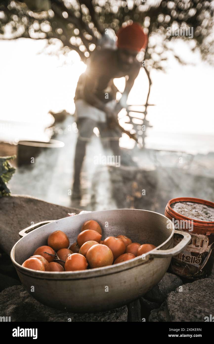 Soggiorno in famiglia di 6 mesi in Africa occidentale, Capo Verde, Isola di Santiago a Tarrafal Foto Stock
