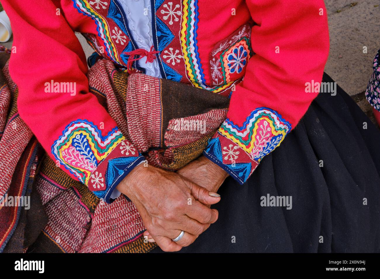 Perù, provincia di Cuzco, città di Lares, carnevale Foto Stock