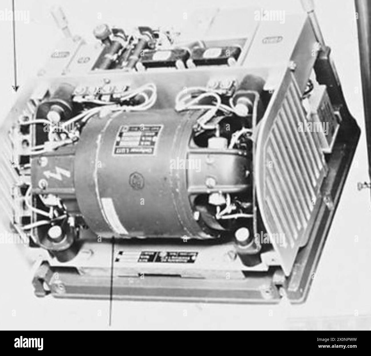 Le apparecchiature radio tedesche includono l'unità di potenza del motore elettrico FuG 16/17, utilizzata per le comunicazioni militari durante la seconda guerra mondiale Foto Stock