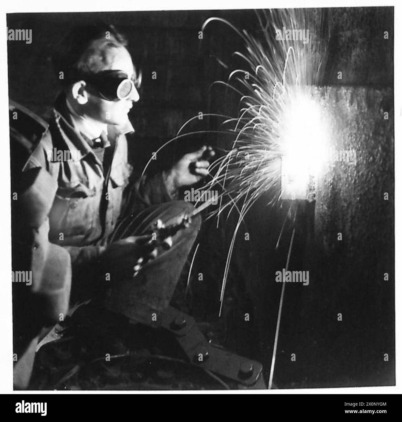 Operazioni e personale dell'esercito britannico documentati in Gran Bretagna tra il 1939 e il 1945. Foto Stock