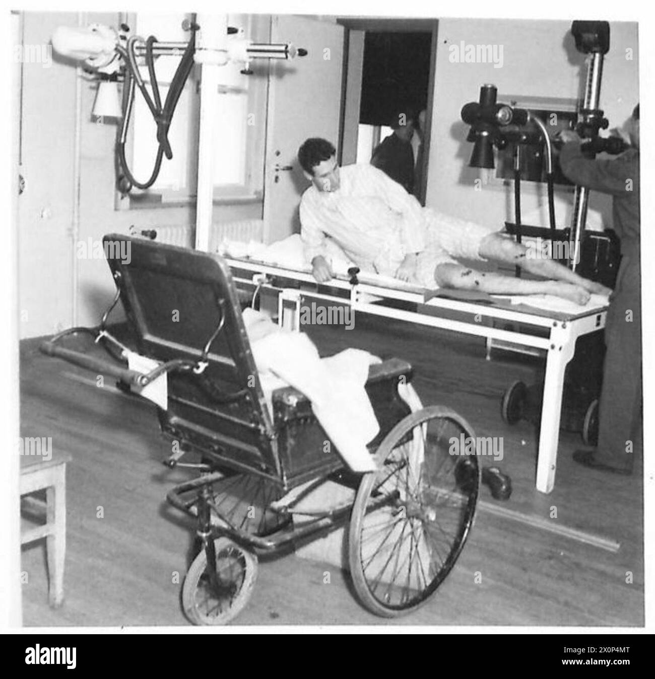 Reparti di radiografia nell'ex ospedale della Wehrmacht di Munster, Germania. Foto Stock