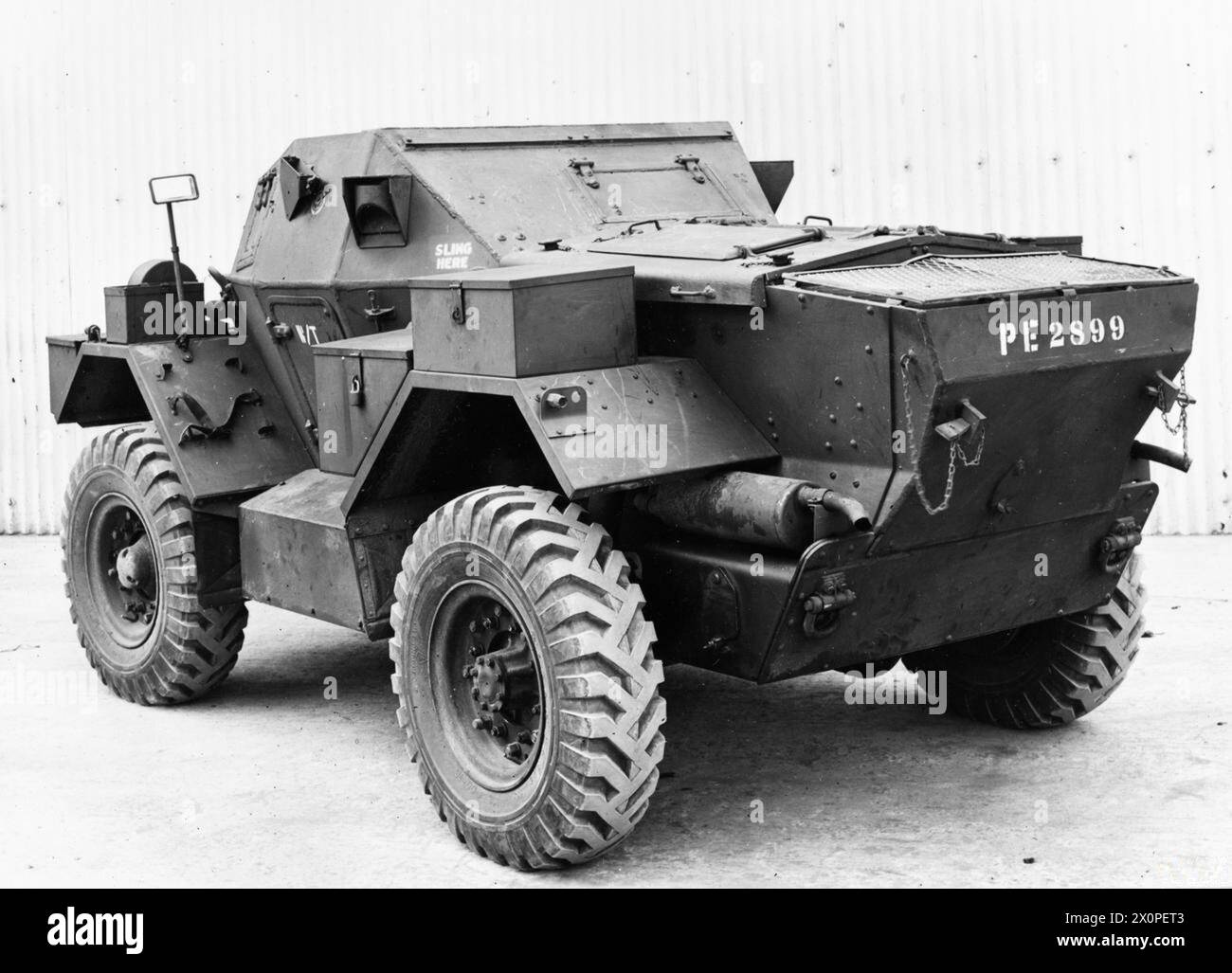 Daimler Lynx, auto da ricognizione dell'esercito britannico, 1939-1945. Negativo fotografico, British Army. Foto Stock