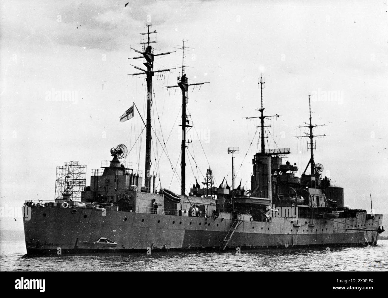 La HMS Boxer, una nave da sbarco britannica in direzione caccia, era in servizio da marzo ad agosto 1945. Foto Stock