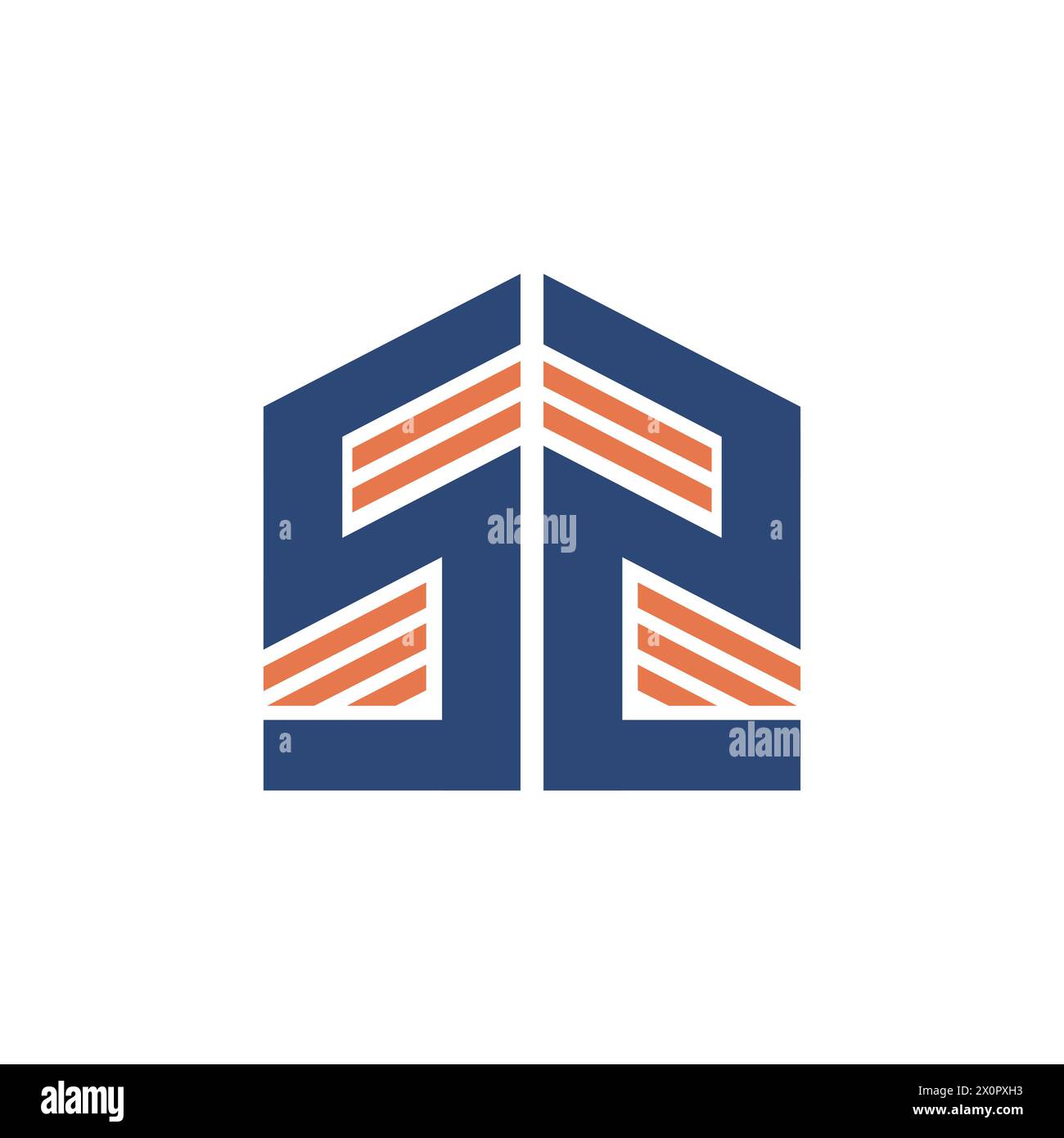 Lettera S per l'immagine vettoriale del modello di design del logo di auto-archiviazione. Lettera S e logo della scatola. Logo logistico o di stoccaggio. Illustrazione Vettoriale