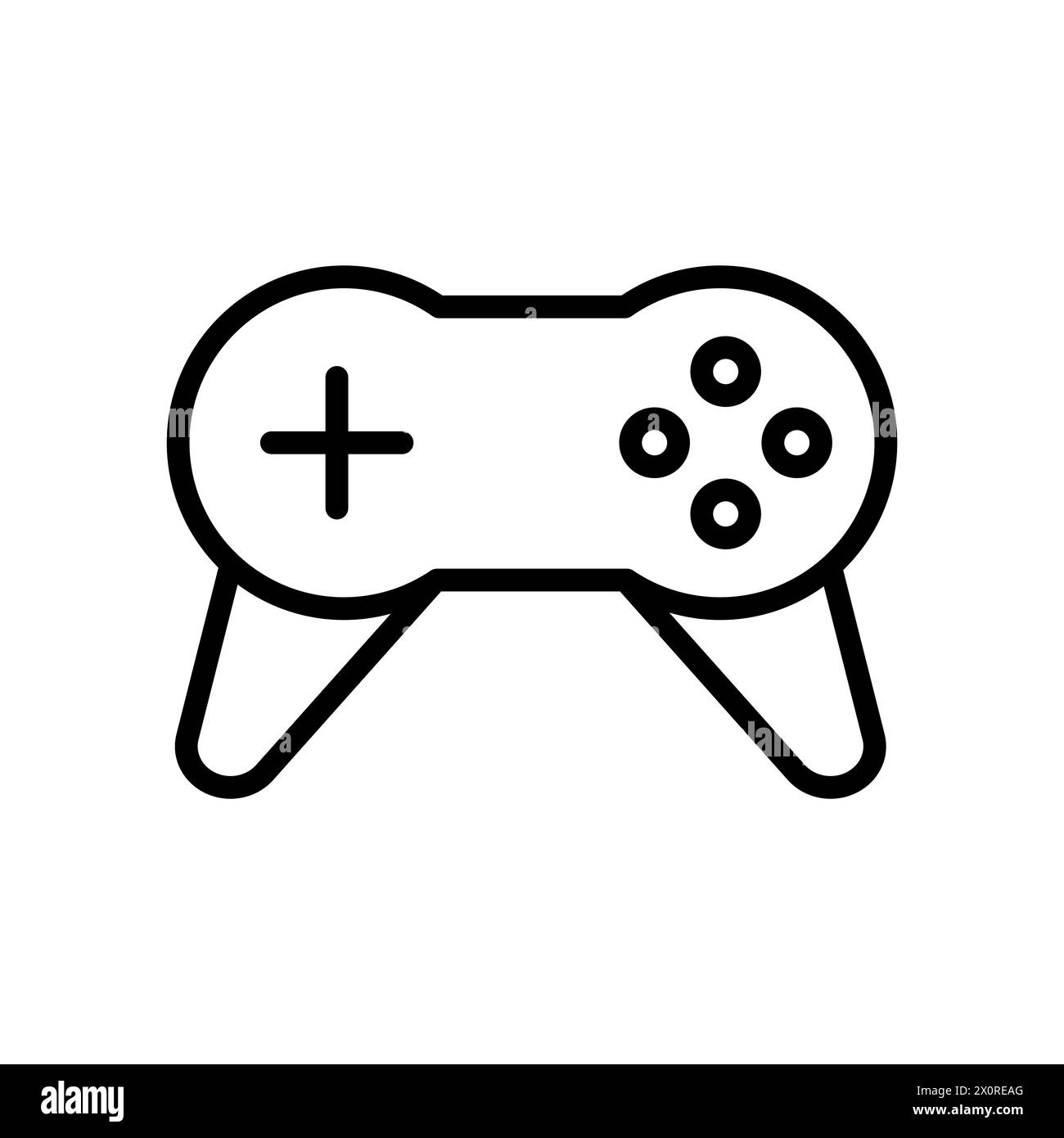 Icona vettoriale del joystick isolata Illustrazione Vettoriale