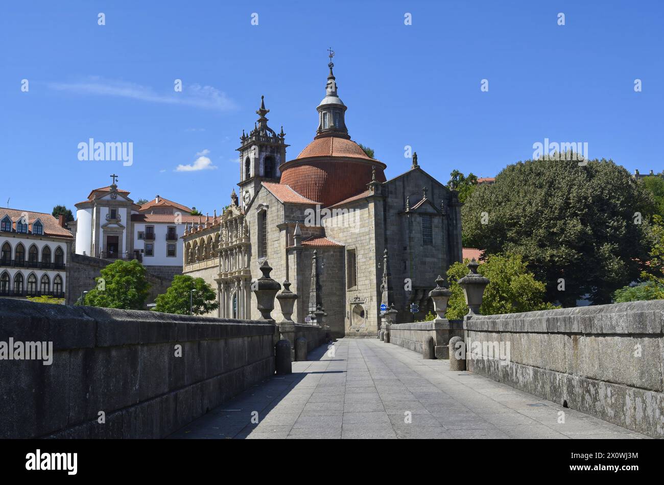 Centro da Cidade de Amarante - Portogallo Foto Stock