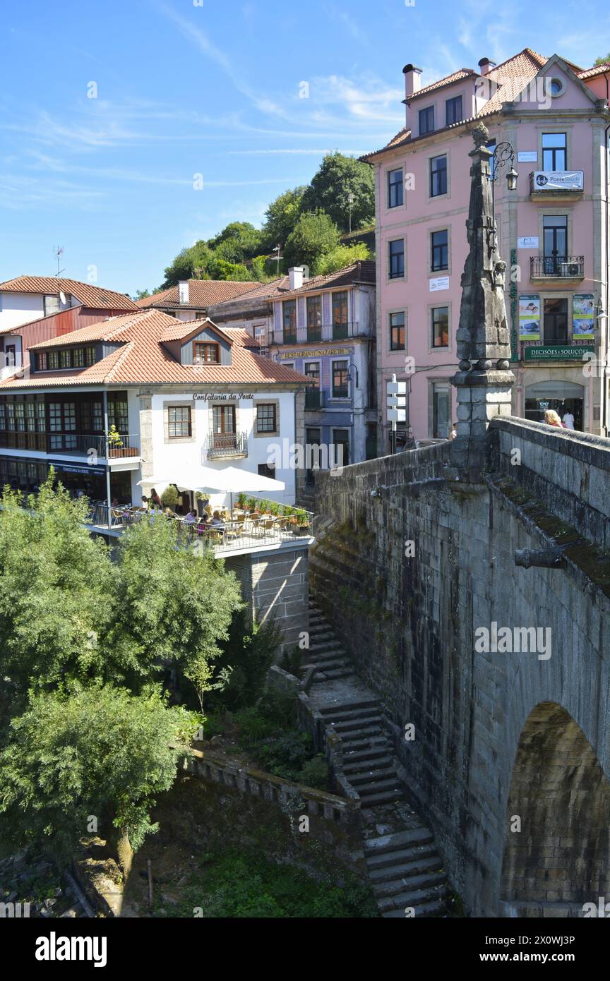 Centro da Cidade de Amarante - Portogallo Foto Stock