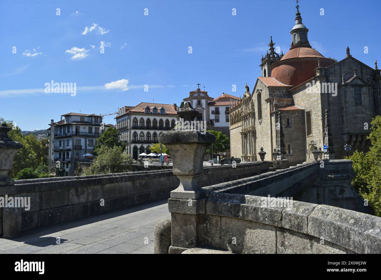 Centro da Cidade de Amarante - Portogallo Foto Stock